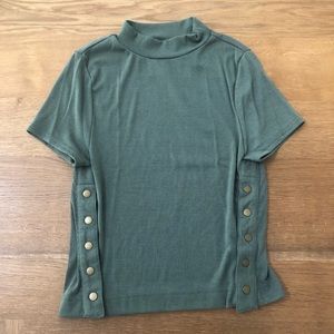 NWOT We The Free ribbed mock neck top